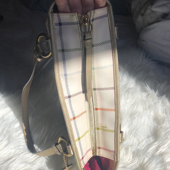 Coach Peyton Tattersail Purse # K1173-F19174 - Picture 8 of 13